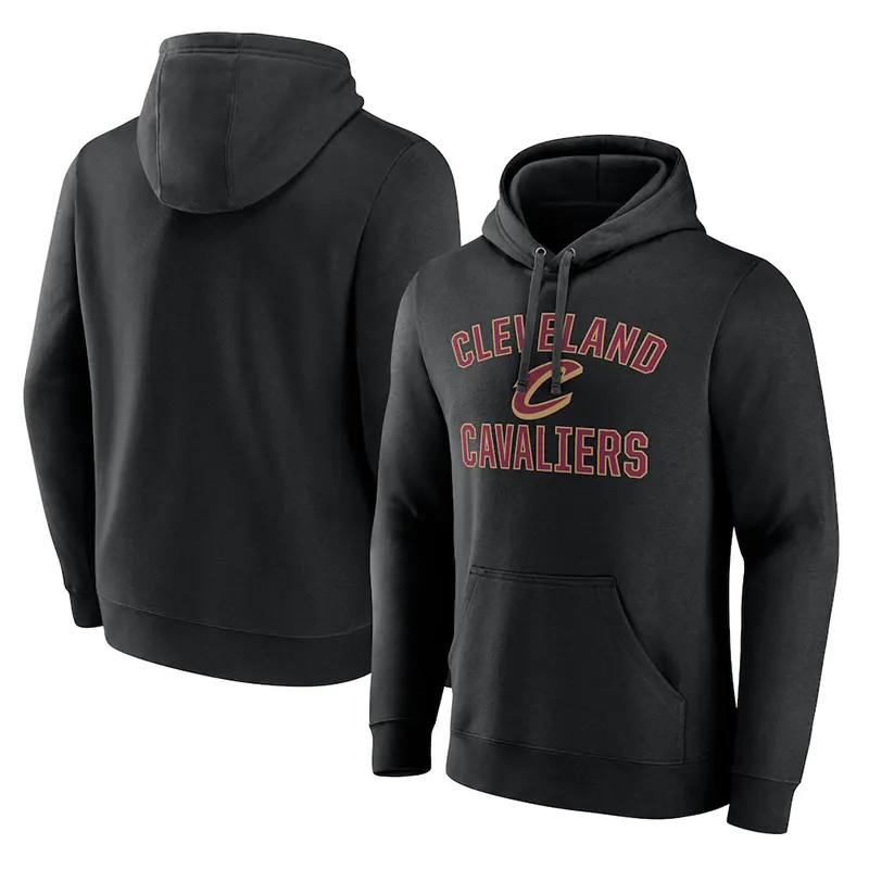 Men’s Cleveland Cavaliers Black Victory Arch Pullover Hoodie