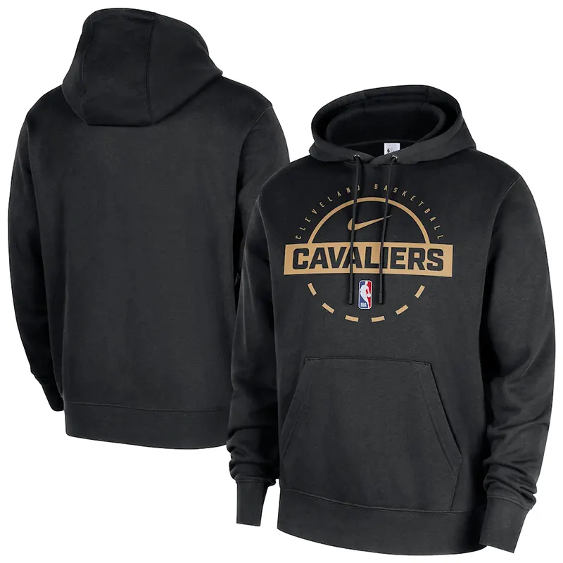 Men’s Cleveland Cavaliers Nike Black 2025/26 Authentic Practice Club Hoodie