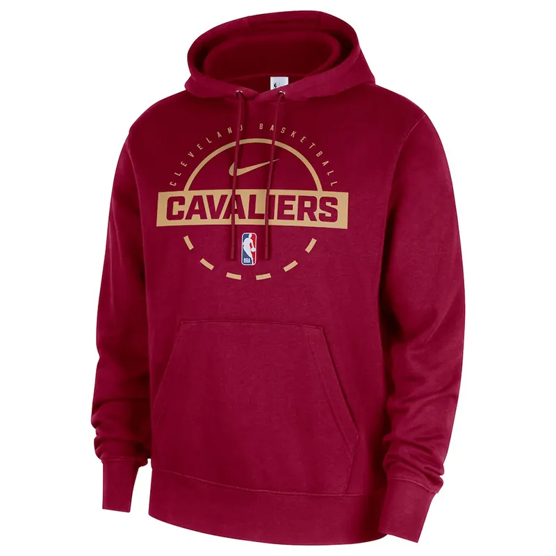 Men’s Cleveland Cavaliers Nike Wine 2025/26 Authentic Practice Club Hoodie - Image 2