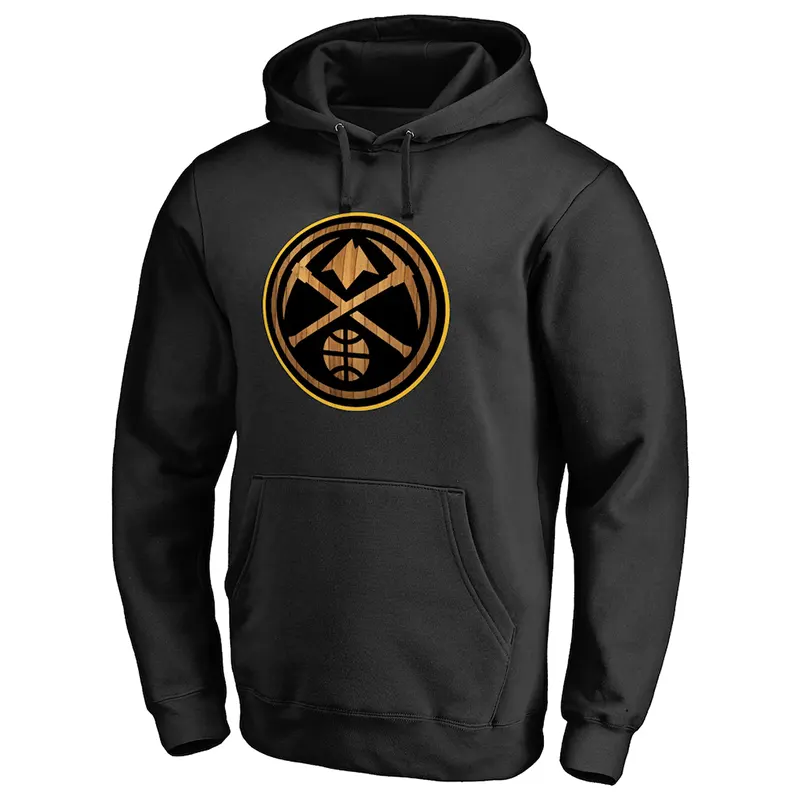 Men’s Denver Nuggets Black Hardwood Pullover Hoodie - Image 2