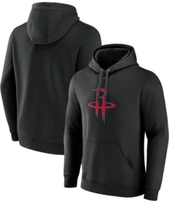 Men’s Houston Rockets Black Primary Logo Pullover Hoodie