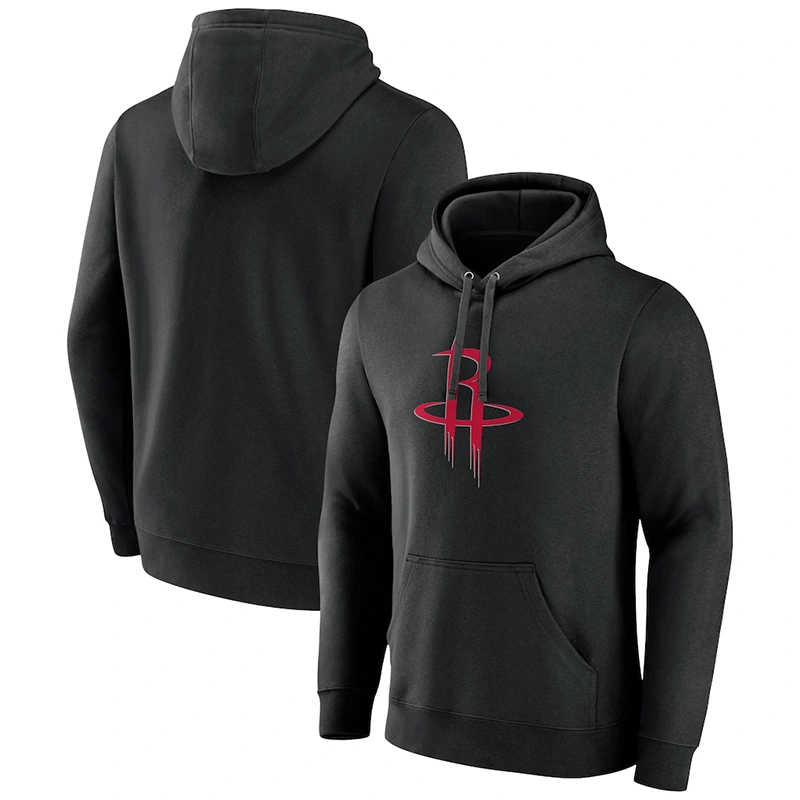 Men’s Houston Rockets Black Primary Logo Pullover Hoodie