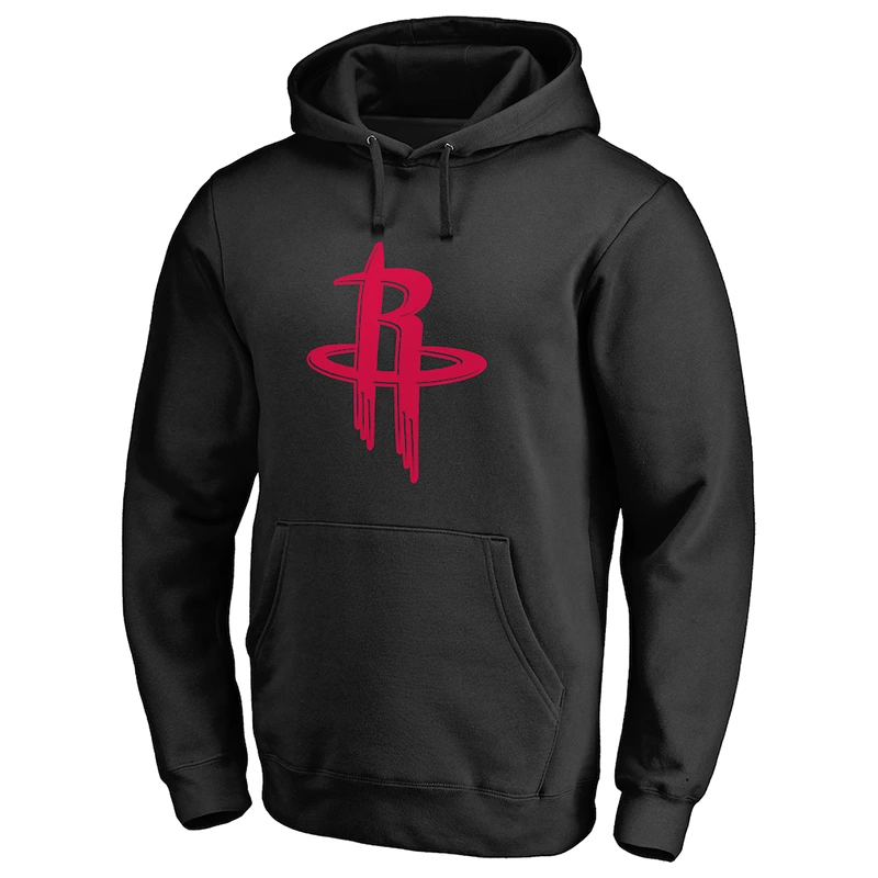 Men’s Houston Rockets Black Taylor Pullover Hoodie - Image 2