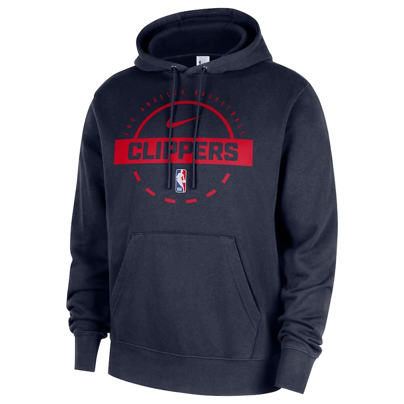 Men’s LA Clippers Nike Navy 2025/26 Authentic Practice Club Hoodie - Image 2