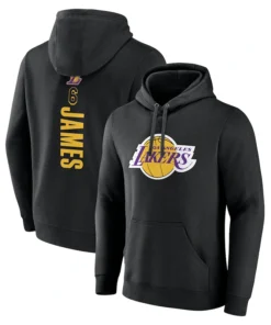 Men’s Los Angeles Lakers Black Playmaker Name & Number Hoodie