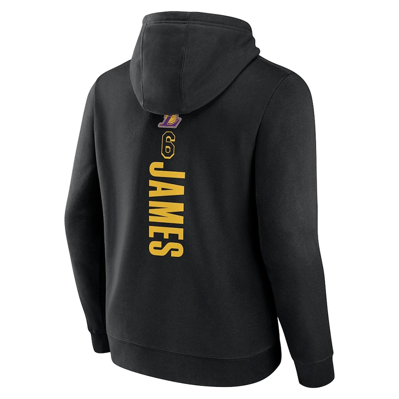 Men’s Los Angeles Lakers Black Playmaker Name & Number Hoodie - Image 3