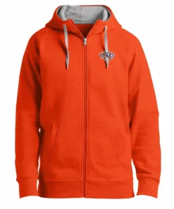 Men’s New York Knicks Antigua Orange Logo Victory Full-Zip Hoodie