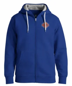 Men’s New York Knicks Antigua Royal Logo Victory Full-Zip Hoodie