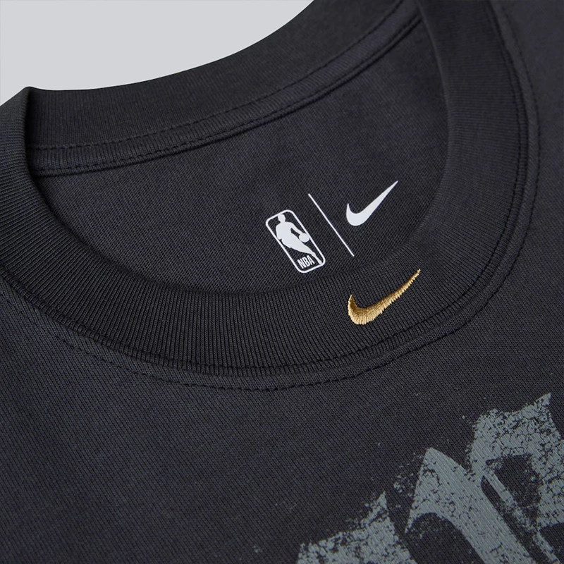New York Knicks Nike 2026 NBA Finals Champions Authentic Locker Room Limited Edition On Court T-Shirt Gray - Image 7