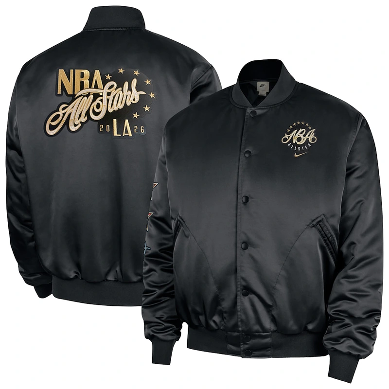 Men’s Nike Black 2026 NBA All-Star Game Satin Jacket