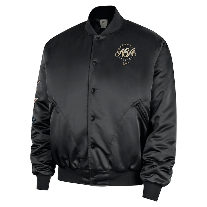 Men’s Nike Black 2026 NBA All-Star Game Satin Jacket - Image 2