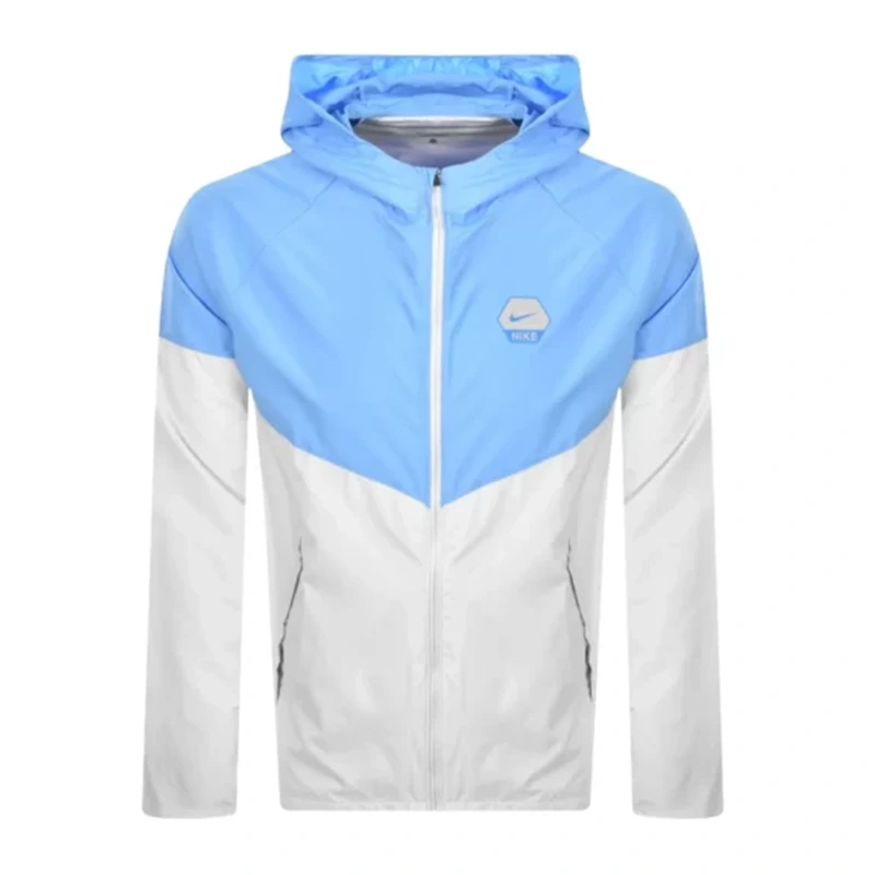 Mens Nike Full Zip Woven Blue Jacket