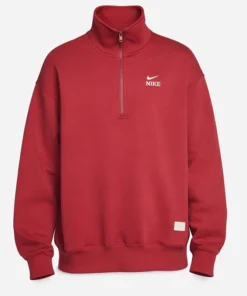 Men’s Nike Sportswear LNY 2026 Half-Zip Maroon Sweatshirt