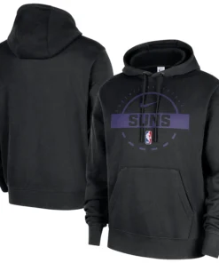 Men’s Phoenix Suns Nike Black 2025/26 Authentic Practice Club Hoodie