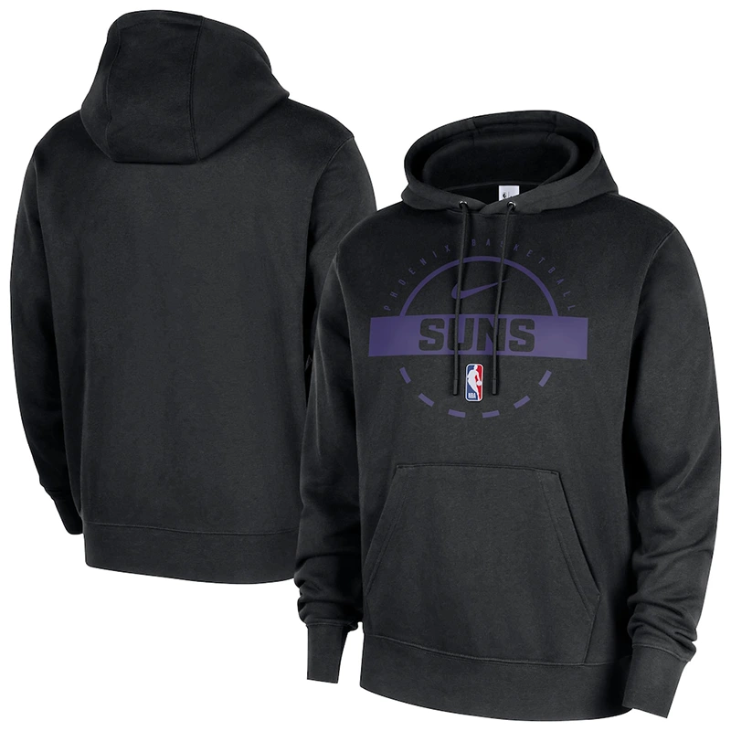 Men’s Phoenix Suns Nike Black 2025/26 Authentic Practice Club Hoodie