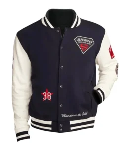 Mens Superman Lucky Varsity Jacket