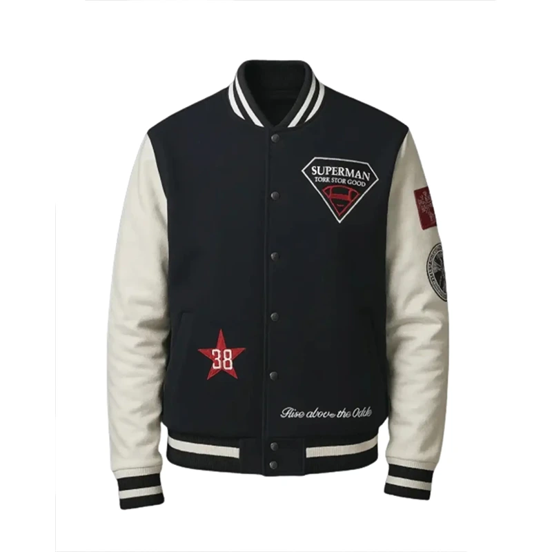 Mens Superman Lucky Varsity Jacket - Image 2