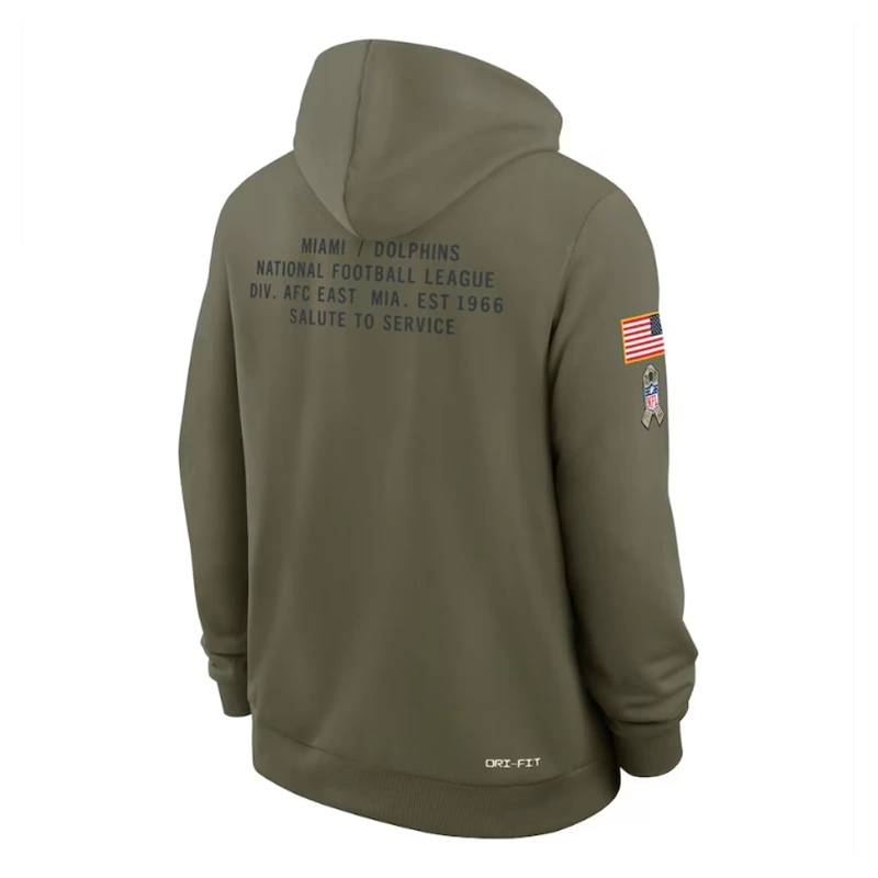 Miami Dolphins Salute To Service Pullover Hoodie - Image 2