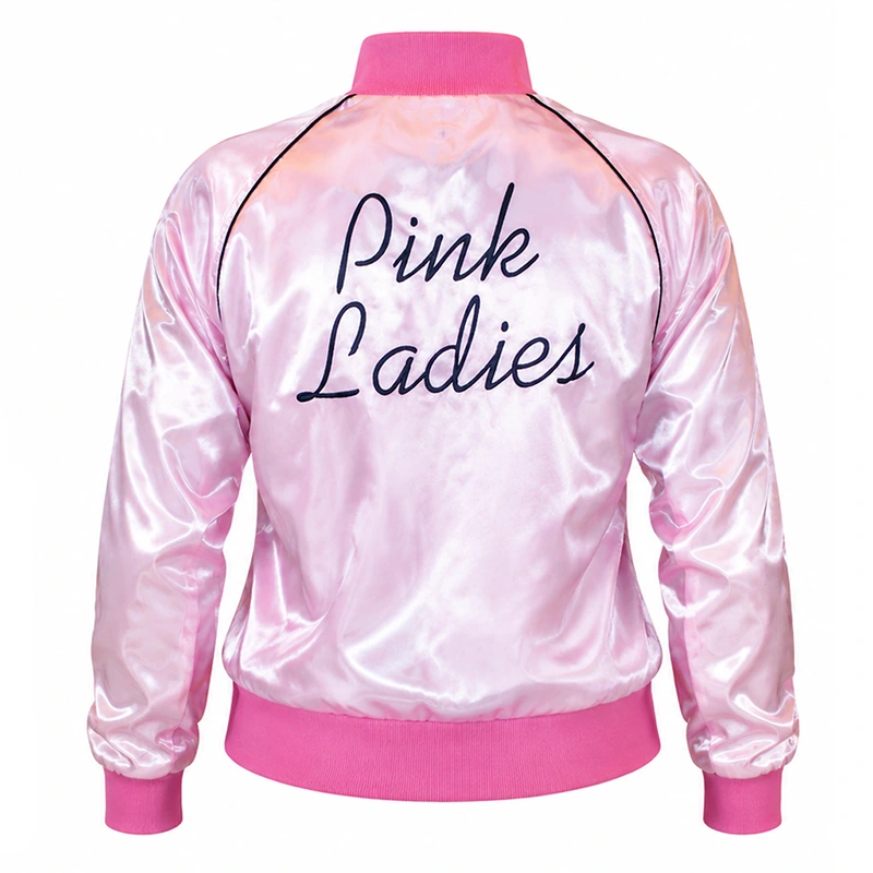 Michelle Pfeiffer Grease 2 Pink Ladies Reversible Satin Jacket - Image 2
