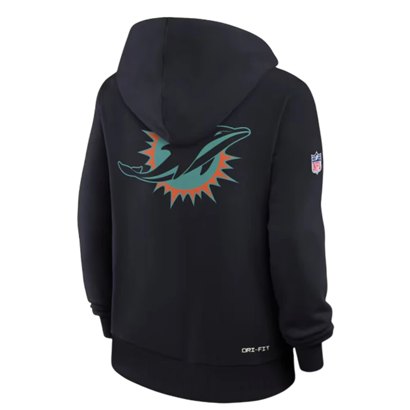 Mike Mcdaniel Miami Dolphins Rivalries Black Hoodie - Image 3