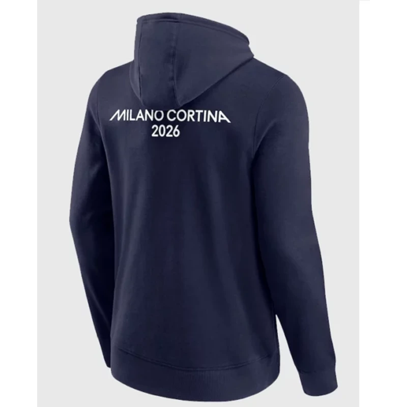 Milano Cortina 2026 Olympics Front & Back Logo Graphic Hoodie - Image 3