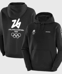 Milano Cortina 2026 Olympics Salomon Logo Graphic Hoodie
