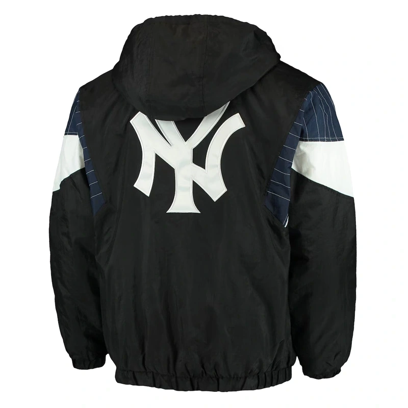NY Yankees Blackout Breakaway Anorak Hooded Jacket - Image 2