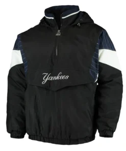 NY Yankees Blackout Breakaway Anorak Hooded Jacket