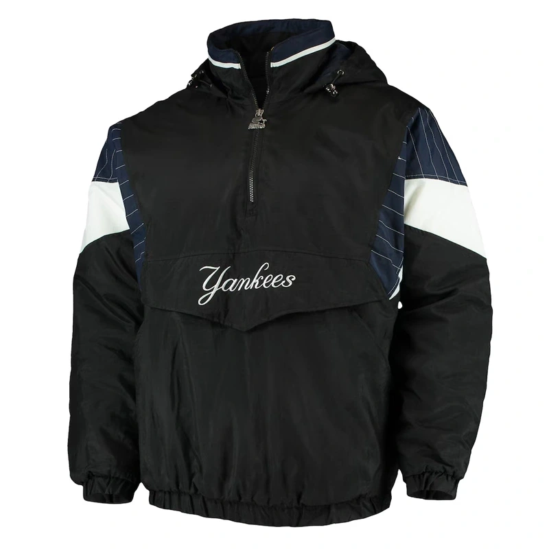 NY Yankees Blackout Breakaway Anorak Hooded Jacket