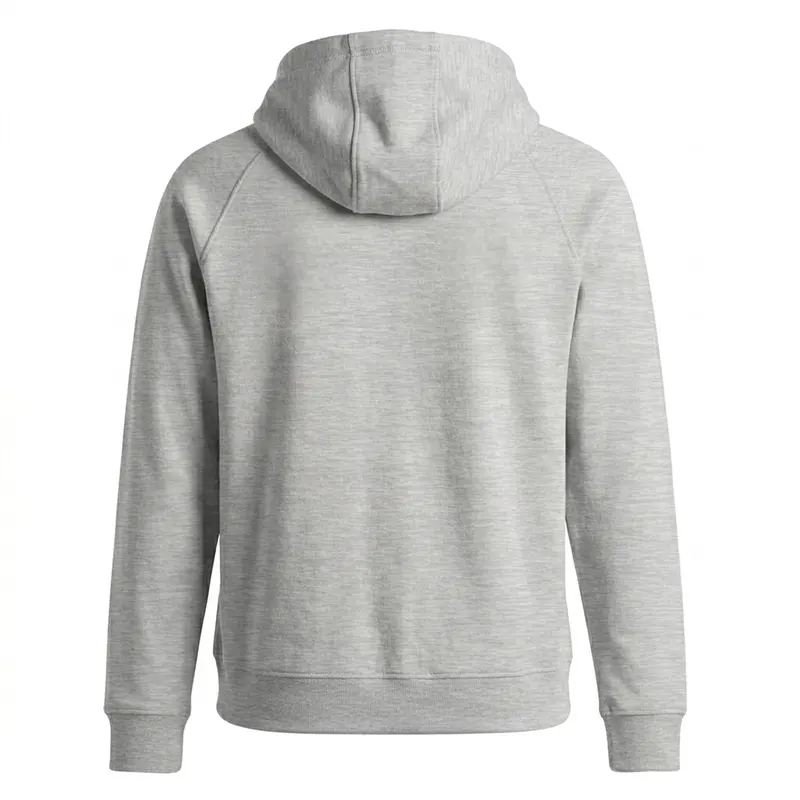 New York Knicks Antigua Heathered Gray Logo Victory Full-Zip Hoodie - Image 2