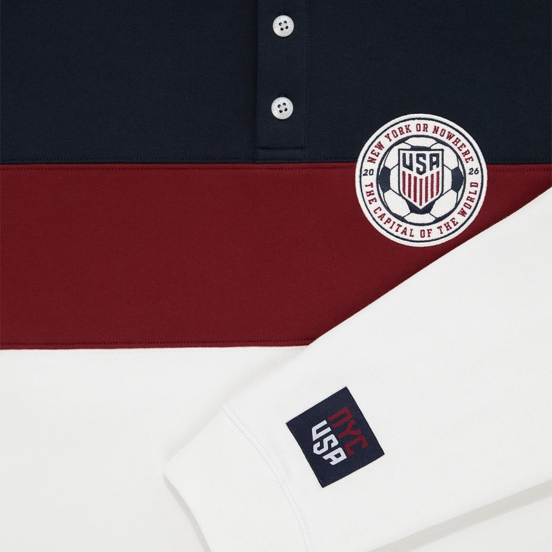 New York or Nowhere US Soccer Keeper Polo Sweatshirt - Image 3