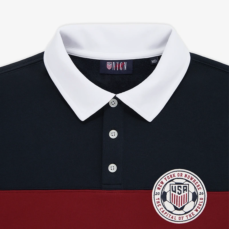 New York or Nowhere US Soccer Keeper Polo Sweatshirt - Image 2