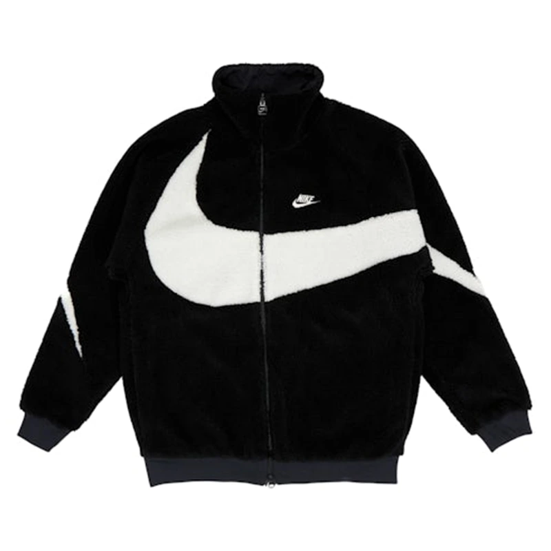 Nike Big Swoosh Reversible Boa Black Jacket