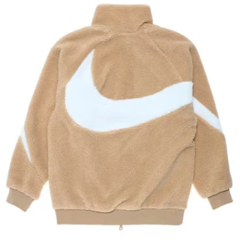 Nike Big Swoosh Reversible Boa Camel White Jacket - Image 2