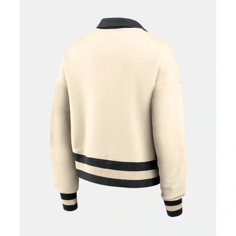 Nike Iowa Hawkeyes Legacy Half-Zip Tan Sweatshirt - Image 2