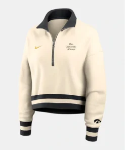 Nike Iowa Hawkeyes Legacy Half-Zip Tan Sweatshirt