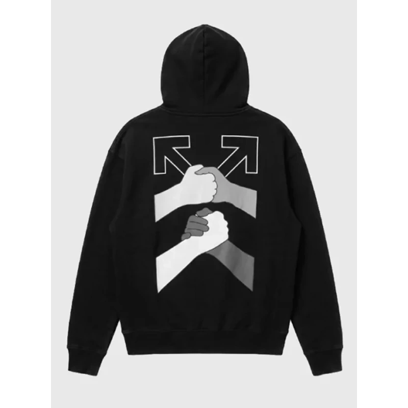 Off White x Kid Cudi Be Human Pullover Black Hoodie - Image 2