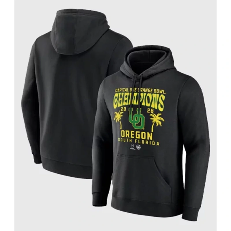 Oregon Ducks Playoff 2026 Orange Bowl Champions Hoodie