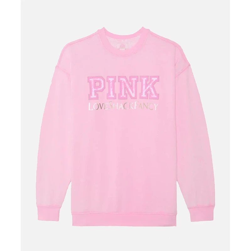 PINK X LoveShackFancy Oversized Sweatshirt