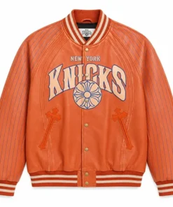 Pelle Pelle For The City Of Knicks Leather Varsity Jacket