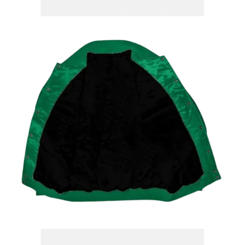 Philadelphia Eagles Starter Kelly Green Satin Varsity Jacket - Image 2