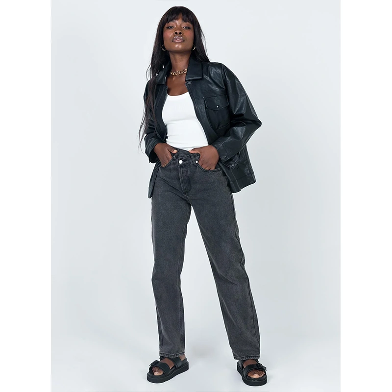 Princess Polly Leather Jacket - Image 2