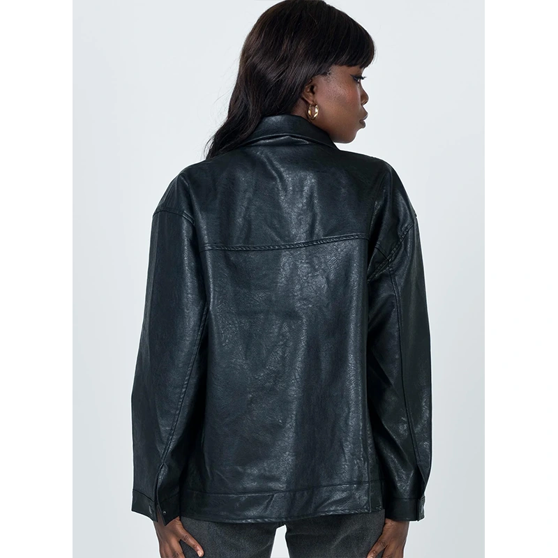 Princess Polly Leather Jacket - Image 4