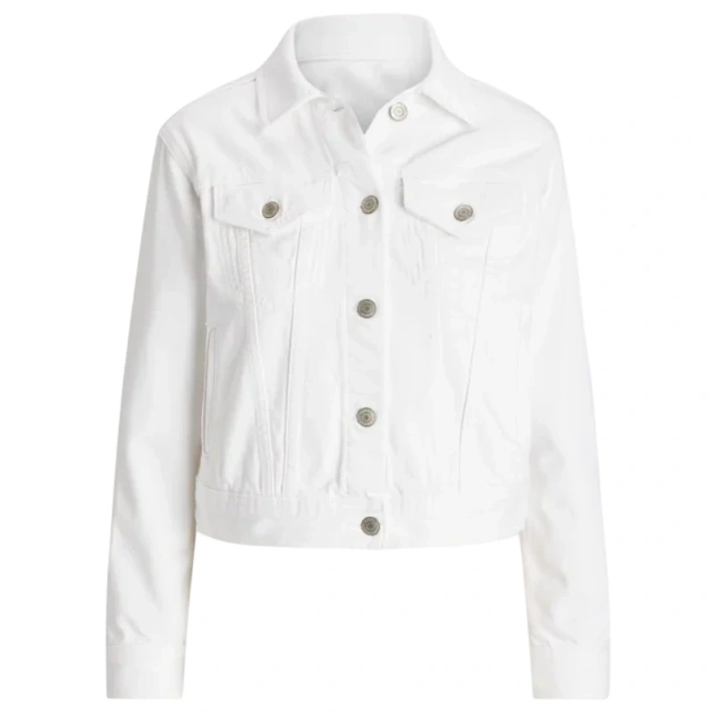 Ralph Lauren Denim White Trucker Jacket