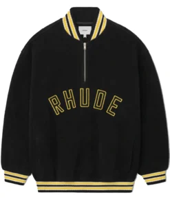 Rhude Quarter-Zip Pullover Varsity Jacket