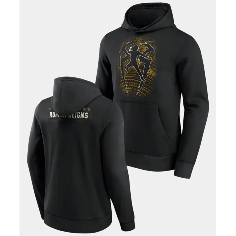 Roman Reigns Tribal Logo Pullover Black Hoodie