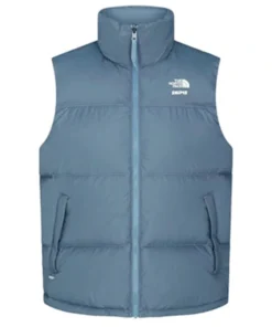 SKIMS x The North Face 1996 Nuptse Blue Vest