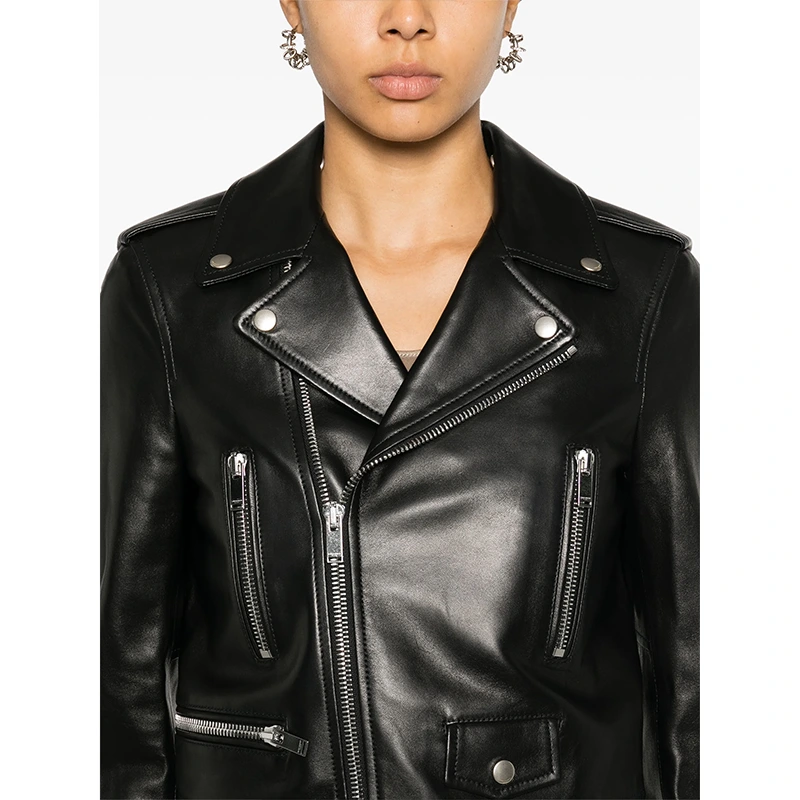 Saint Laurent Leather Jacket - Image 2