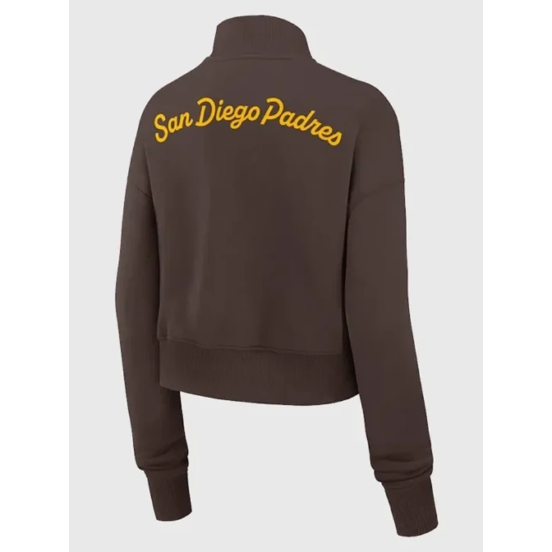 San Diego Padres Nike Primetime Phoenix Fleece Half-Zip Sweatshirt - Image 2