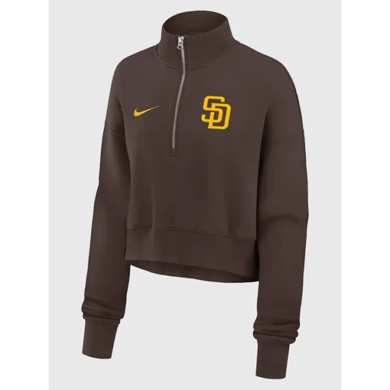 San Diego Padres Nike Primetime Phoenix Fleece Half-Zip Sweatshirt